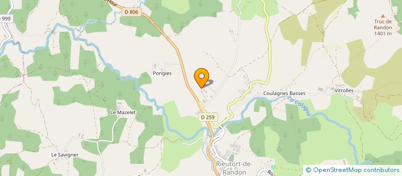 localisation de l'entreprise SARL GARREL MENUISERIE  MONTS-DE-RANDON