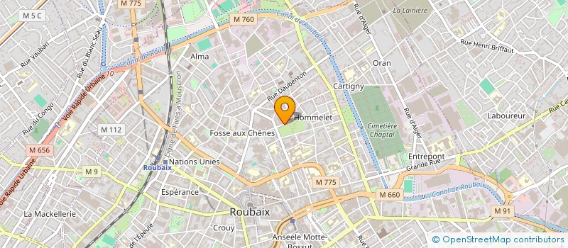 localisation de l'entreprise SARL GARY  ROUBAIX