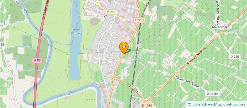 localisation de l'entreprise SARL GASCOGNE PEINTURES  LIBOURNE