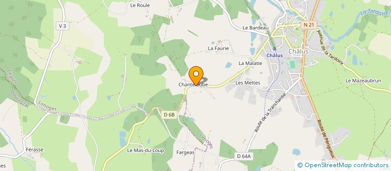 localisation de l'entreprise SARL GASCOIN à CHALUS