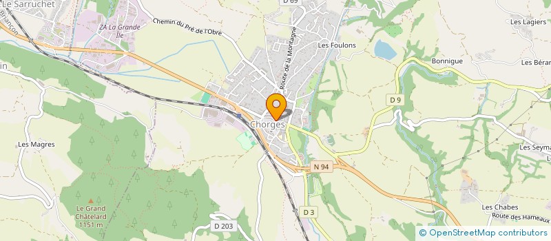 localisation de l'entreprise SARL GASOLINE  CHORGES