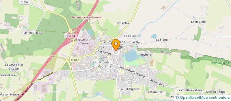 localisation de l'entreprise SARL GASTEBOIS  SAINT-AUBIN-DU-CORMIER