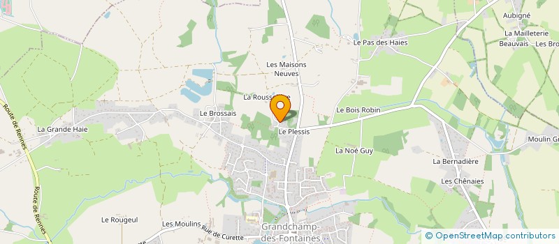 localisation de l'entreprise SARL GASTON BOULDET  GRANDCHAMP-DES-FONTAINES