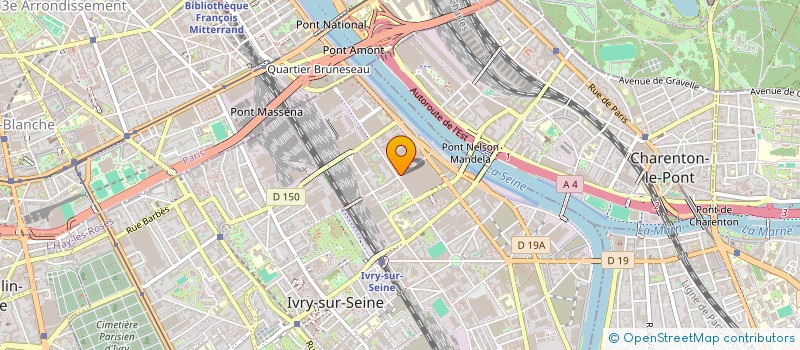 localisation de l'entreprise SARL GATEWAY PARTNERS  IVRY-SUR-SEINE