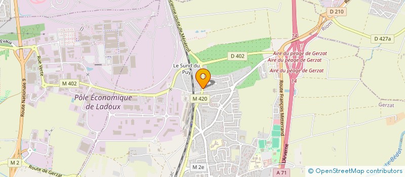 localisation de l'entreprise SARL GAUCHERS  GERZAT