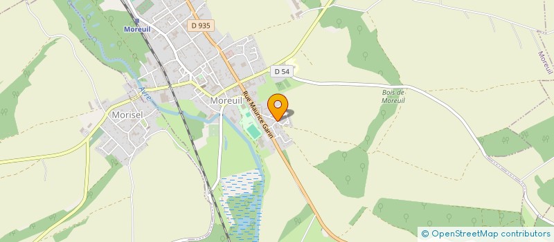 localisation de l'entreprise SARL GAUDECHON  MOREUIL