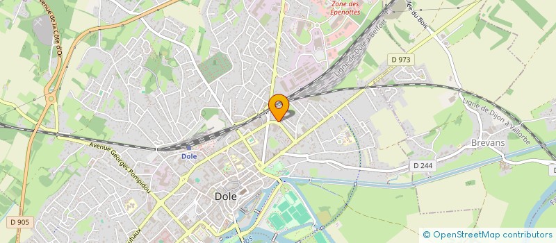 localisation de l'entreprise SARL GAUMET SEGUIN à DOLE