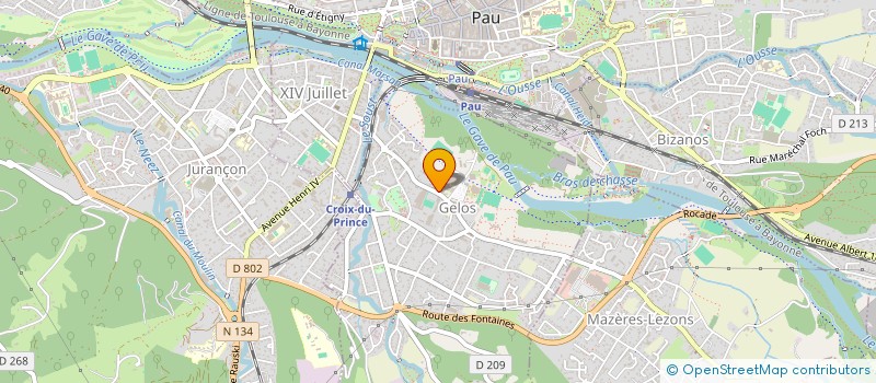 localisation de l'entreprise SARL GAUSSENS  GELOS