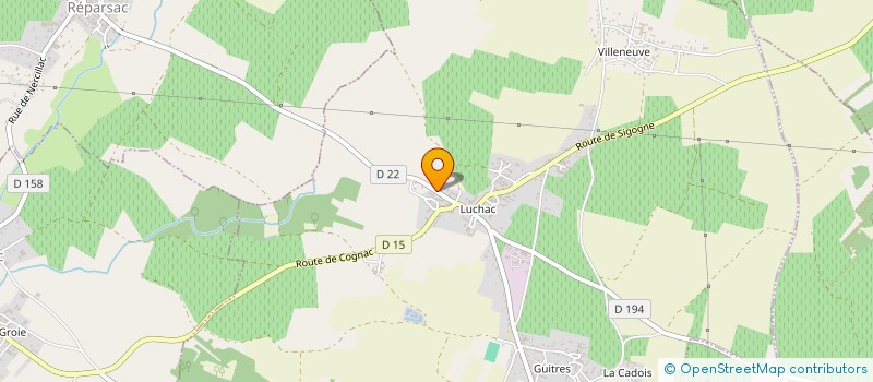 localisation de l'entreprise SARL GAUTHIER  CHASSORS