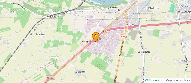 localisation de l'entreprise SARL GAUTHIER SERVICES à BOURG-DE-PEAGE