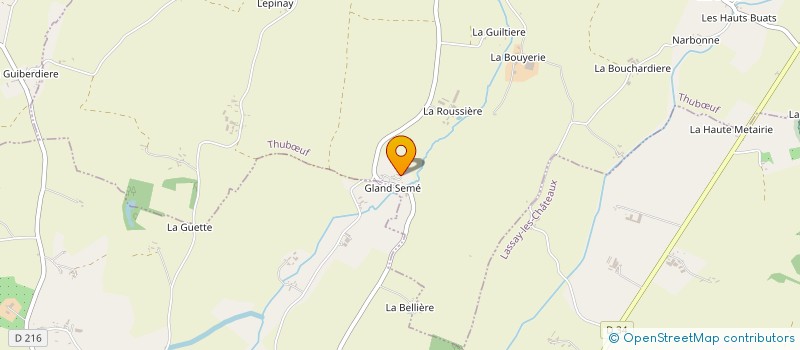 localisation de l'entreprise SARL GAUTIER  THUBUF