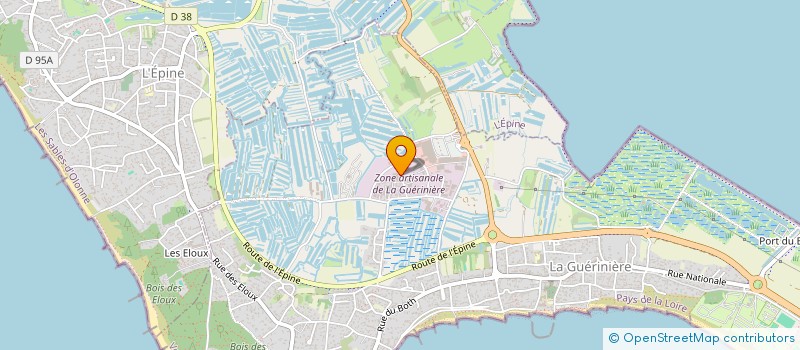 localisation de l'entreprise SARL GAUTIER-CARRE  LA GUERINIERE