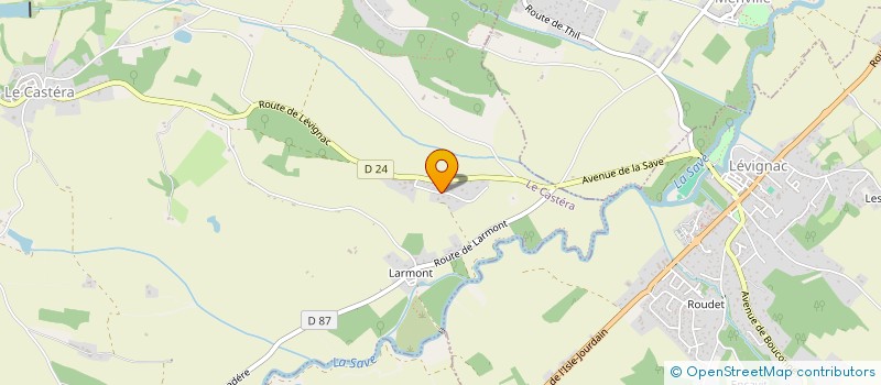 localisation de l'entreprise SARL GAUTIER ELECTRICITE  LE CASTERA