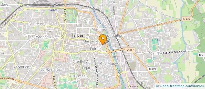 localisation de l'entreprise SARL GAVARROS IMMOBILIER à TARBES