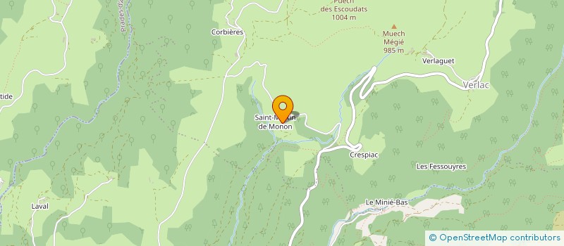 localisation de l'entreprise SARL GAYRAUD à SAINT GENIEZ D'OLT ET D'AUBRAC