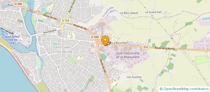 localisation de l'entreprise SARL GAZEAU CYRILLE à SAINT-GILLES-CROIX-DE-VIE