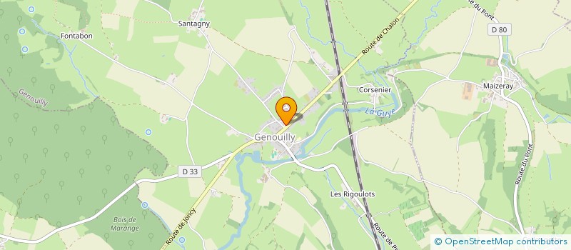 localisation de l'entreprise SARL GAZONNET-GENELOT  GENOUILLY