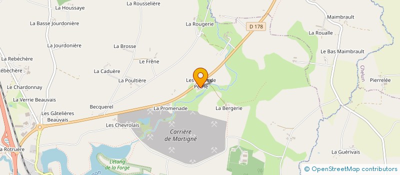 localisation de l'entreprise SARL GBL COMPOSITES à MARTIGNE-FERCHAUD