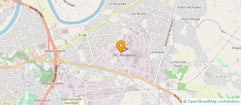 localisation de l'entreprise SARL GC FERALU à ALBI