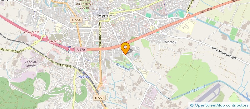 localisation de l'entreprise SARL GCCP  HYERES