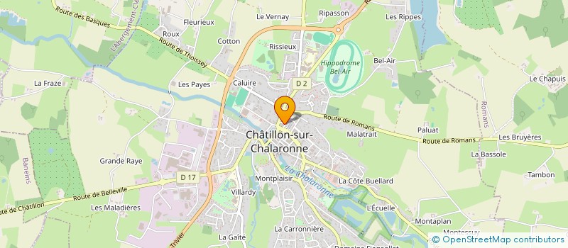 localisation de l'entreprise SARL GCM à CHATILLON-SUR-CHALARONNE