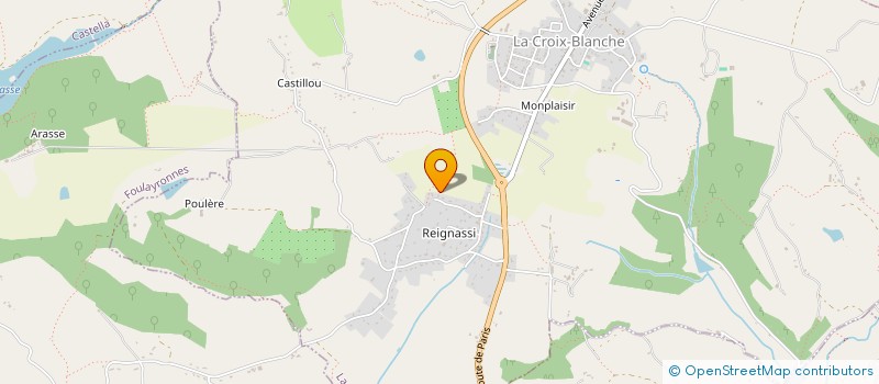 localisation de l'entreprise SARL GCR  LA CROIX-BLANCHE