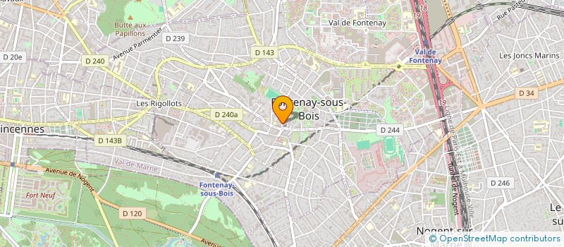 localisation de l'entreprise SARL GEEF à FONTENAY-SOUS-BOIS