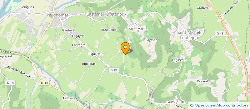 localisation de l'entreprise SARL GEES DISTRIBUTION à BIARS-SUR-CERE