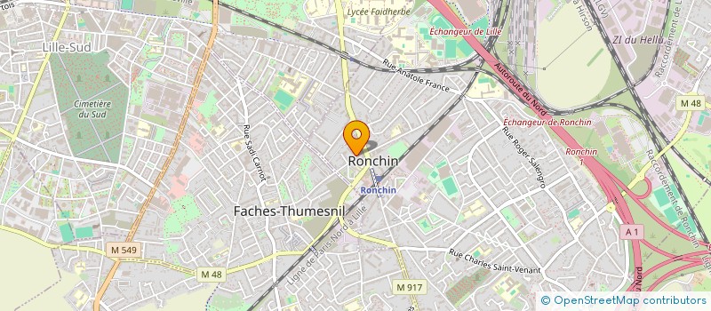 localisation de l'entreprise SARL GEL 59 à RONCHIN