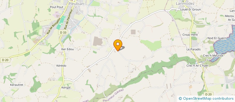 localisation de l'entreprise SARL GELARD à PLEUBIAN