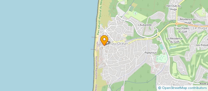 localisation de l'entreprise SARL GELATISSIMO  LACANAU