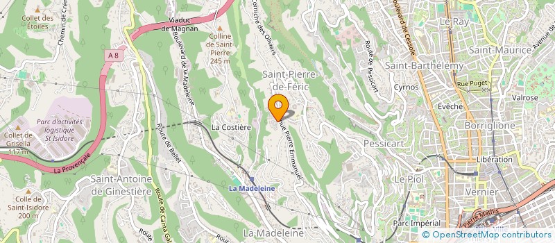 localisation de l'entreprise SARL GEMB  NICE