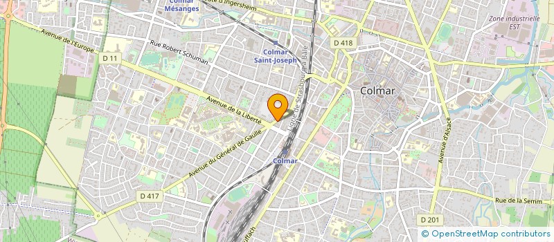 localisation de l'entreprise SARL GENERAL FOOD COMPAGNY  COLMAR