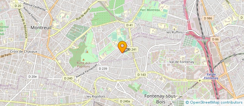 localisation de l'entreprise SARL GENERALE COMMUNICATION à MONTREUIL