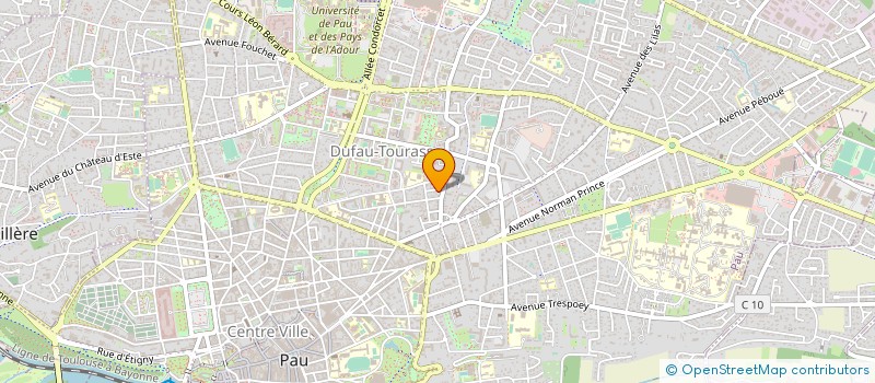 localisation de l'entreprise SARL GENEVET à PAU
