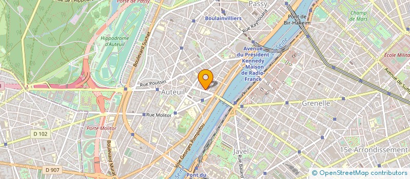 localisation de l'entreprise SARL GENEVIEVE BRISSONNEAU  PARIS