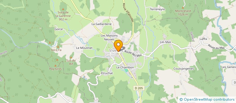 localisation de l'entreprise SARL GENEVIEVE GRANGIER  VIVEROLS