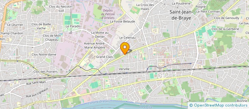 localisation de l'entreprise SARL GENIE-BAT  SAINT-JEAN-DE-BRAYE