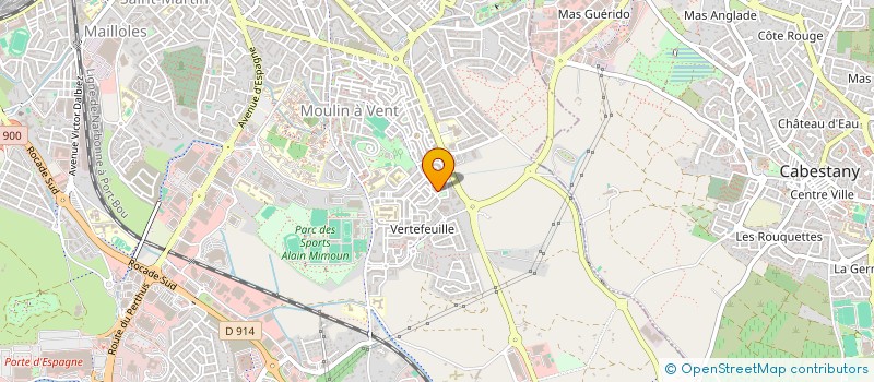 localisation de l'entreprise SARL GENIE CLIMATIQUE ET ELECTRIQUE DU 66 G.C.E. 66  PERPIGNAN
