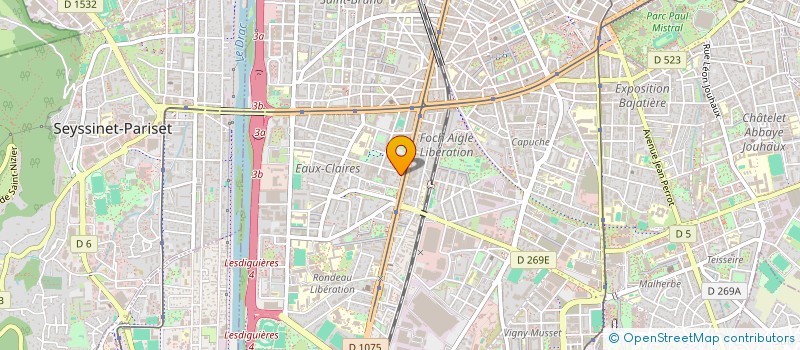 localisation de l'entreprise SARL GENILAIR  GRENOBLE