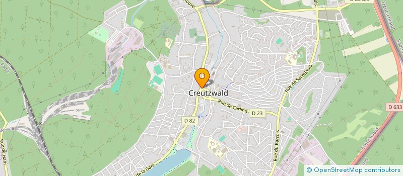 localisation de l'entreprise SARL GENTLEMAN CLUB  CREUTZWALD