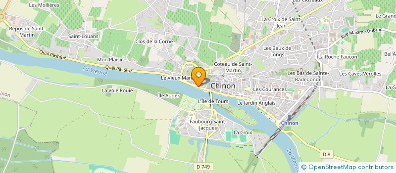 localisation de l'entreprise SARL GEOCOVER FRANCE à CHINON