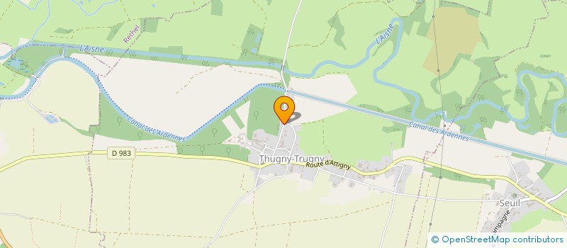 localisation de l'entreprise SARL GEOFFROY  RETHEL