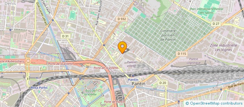 localisation de l'entreprise SARL GEORGES à PANTIN