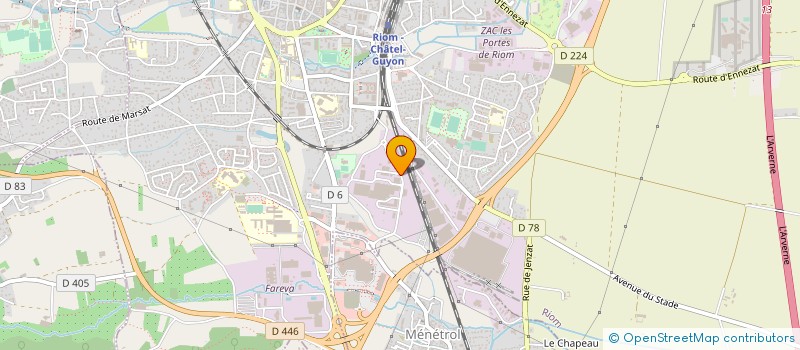 localisation de l'entreprise SARL GEORGES CERISIER  RIOM