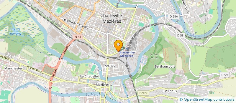 localisation de l'entreprise SARL GEORGES V  CHARLEVILLE-MEZIERES