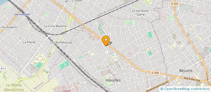 localisation de l'entreprise SARL GEORGIEV à HOUILLES