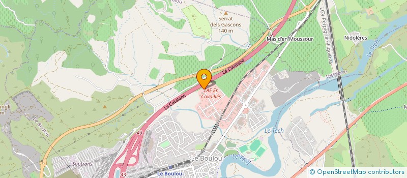 localisation de l'entreprise SARL GERANIUM PRODUCTION DU BOULOU  LE BOULOU