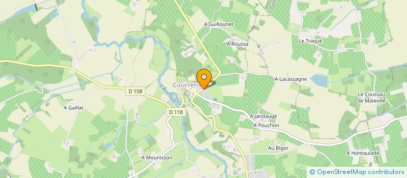 localisation de l'entreprise SARL GERARD CAZES  COURRENSAN