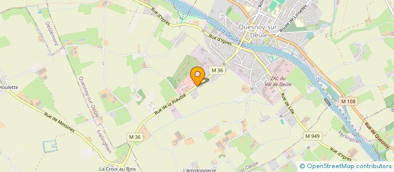 localisation de l'entreprise SARL GERARD DUBUS  QUESNOY-SUR-DEULE